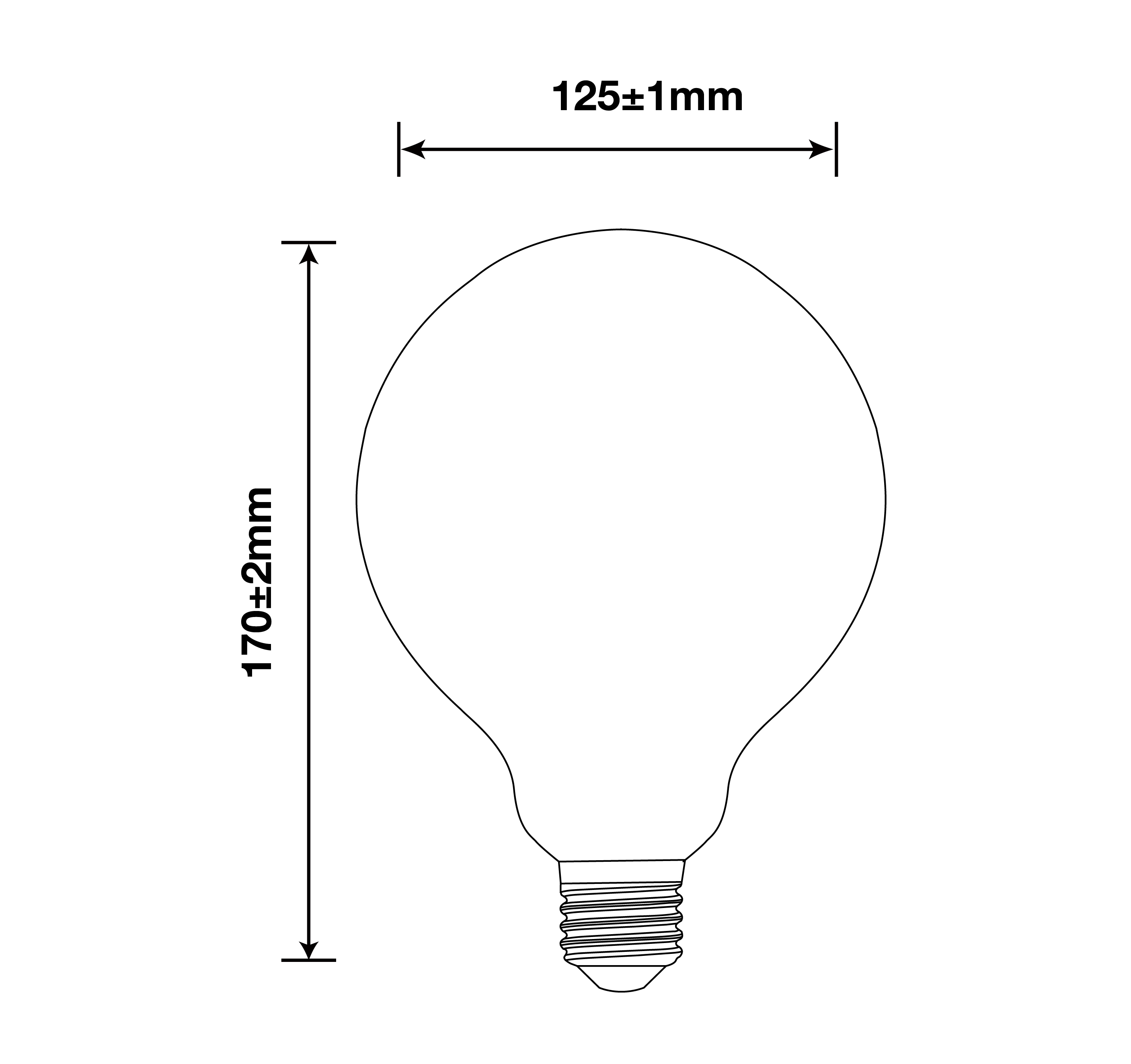 7W G40 Filament Bulbs/60Watts Edison G40 Bulbs